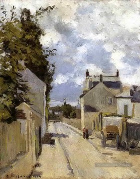 la rue de l’ermitage pontoise 1874 Camille Pissarro Peinture à l'huile